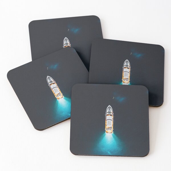 Item preview, Yacht by Night, Aerial Shot designed and sold by DimiWeber.