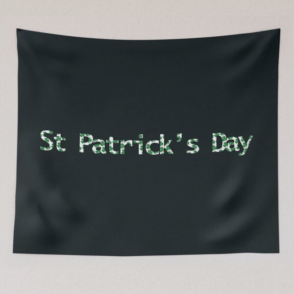 Item preview, St Patricks Day Green Shamrocks Typography designed and sold by ellenhenry.