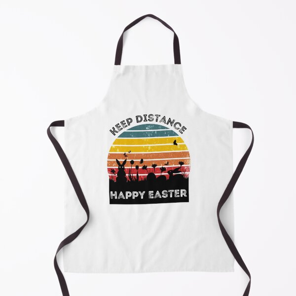 Item preview, Keep distance, happy easter-retro sunset designed and sold by MargheritaLidia.