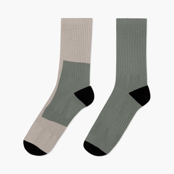 Item preview, Moody Green Neutral Beige Minimal Square Design 2021 Color of the Year Contemplative and Stucco designed and sold by ColorOfTheYears.
