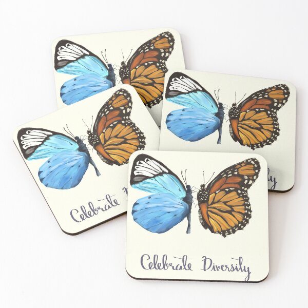 Item preview, Celebrate Diversity Monarch and Celeste Butterflies designed and sold by Rockomusic.