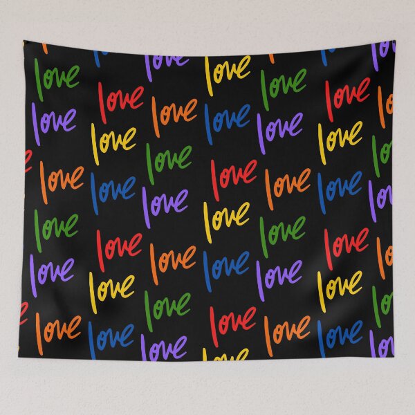 Item preview, Rainbow Love Pattern designed and sold by Pique-Interest.