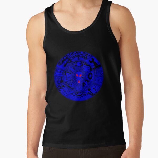 Alien Mandala Blue Tank Top