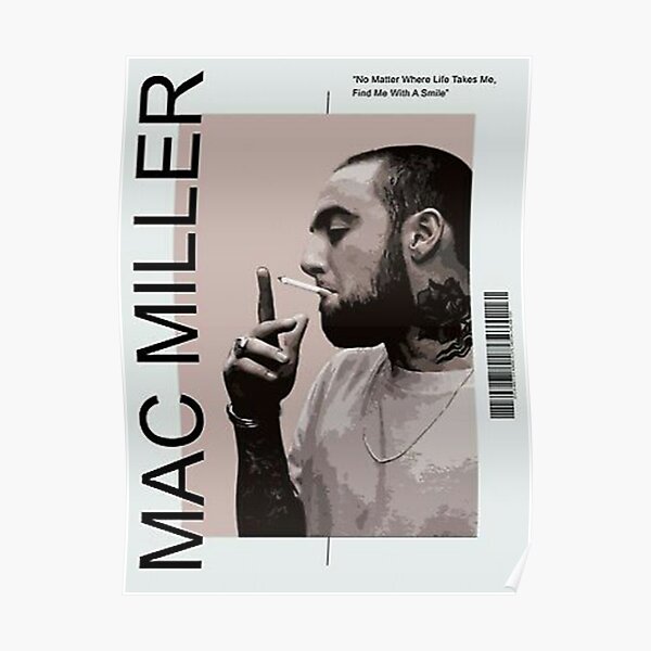 Mac entspannt sich im Raum Poster