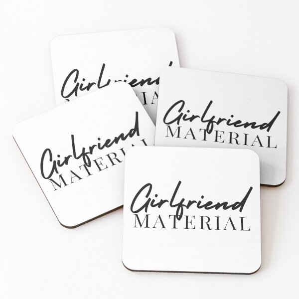 Item preview, Girlfriend Material | Husband | Hubby | Wife | Wifey | Boyfriend designed and sold by itsokaybyme.