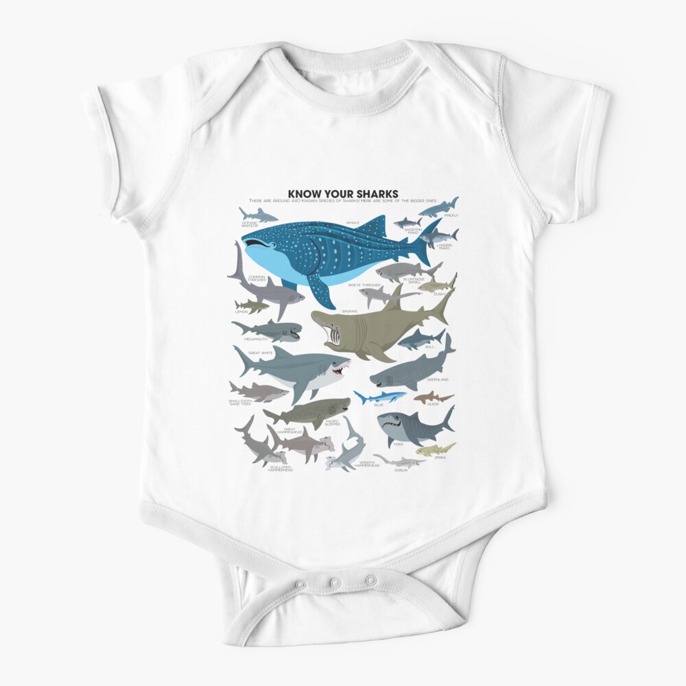 Know Your Sharks Baby One-Piece