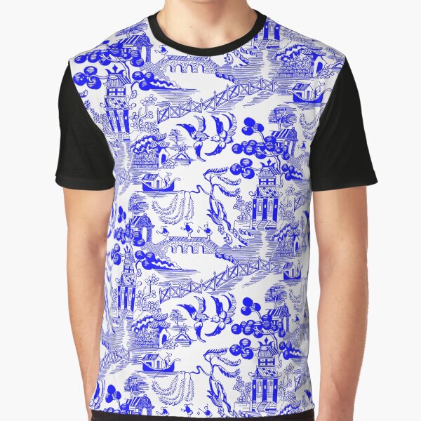 Item preview, Blue Willow Chinoiserie designed and sold by implexity.
