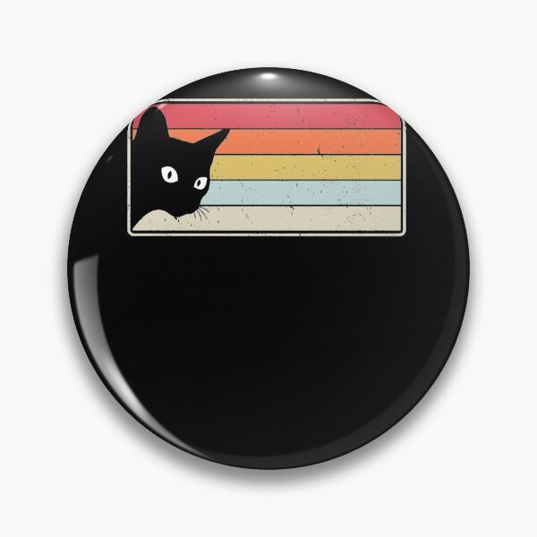 Item preview, Black Cat Peeping Retro Cat Eyes Lover Vintage Cat Mom  designed and sold by Anazzy.