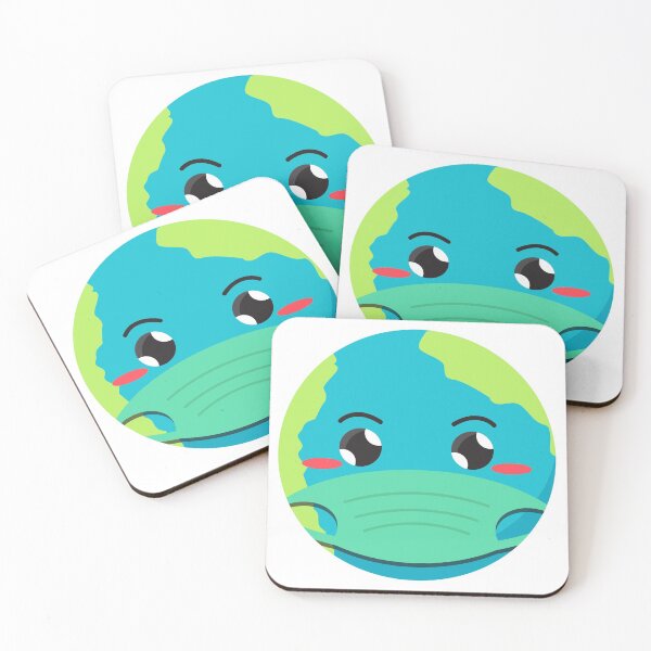 Item preview, Earth wearing Mask designed and sold by Mouhou-art.