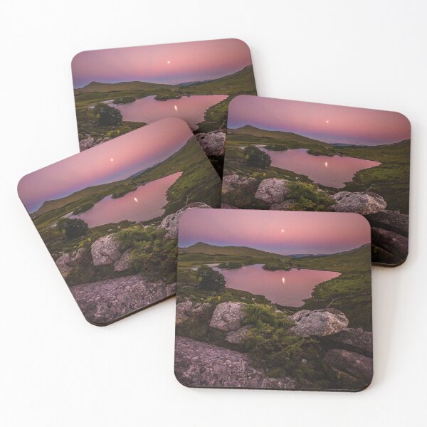 Item preview, The moon over Dywarchen Lake near Snowdon (Portrait Version) designed and sold by LluniauDafyddEm.