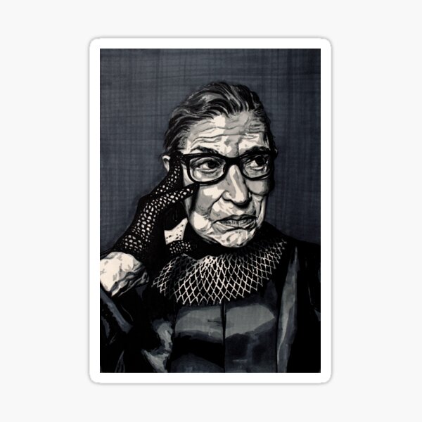 Ruth Bader Ginsburg Portrait Sticker