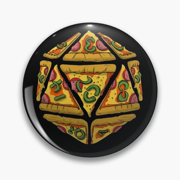Item preview, Critical Pizza - Dice D20 Print designed and sold by ToplineDesigns.
