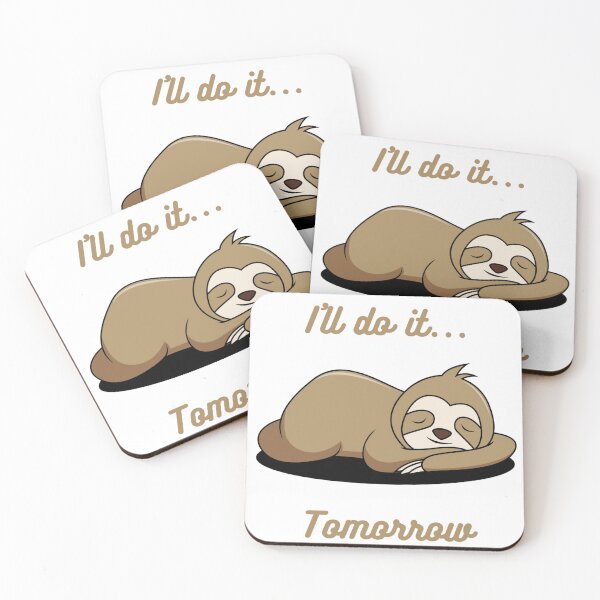 Item preview, I'll do it... Tomorrow Sleeping Sloth designed and sold by Finn1385.