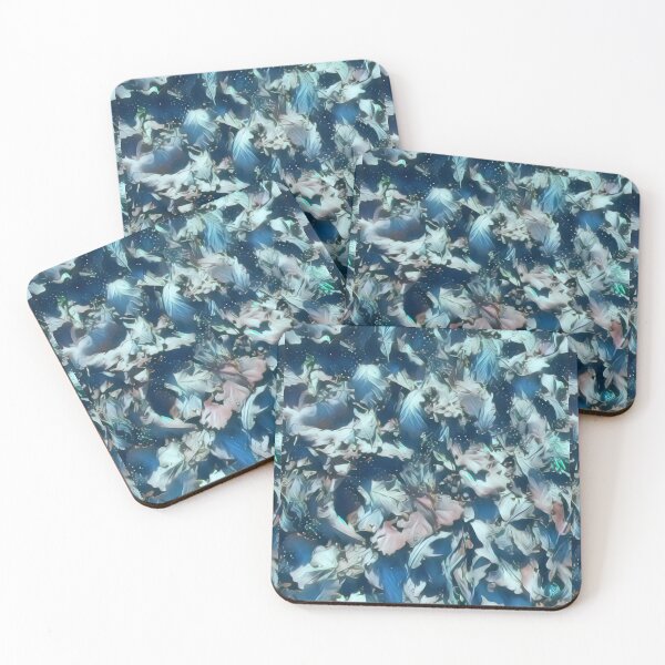 Item preview, Leaves in the forest, in blue and digitally edited designed and sold by Pelikancrazy.