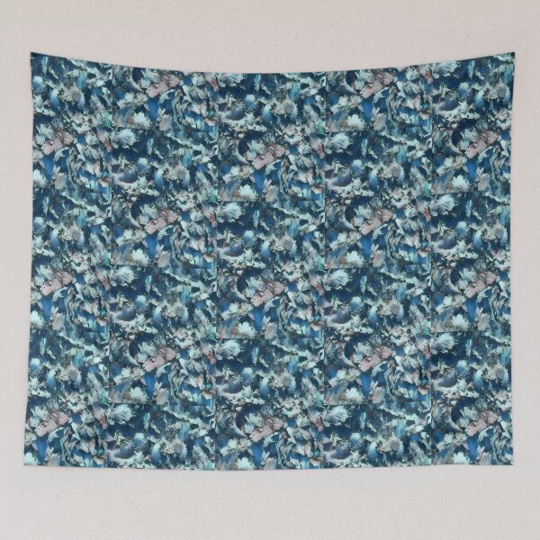 Item preview, Leaves in the forest, in blue and digitally edited designed and sold by Pelikancrazy.