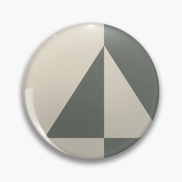 Item preview, Green Neutral Buff Tan Minimal Triangle Design 2021 Color of the Year Contemplative & Bleached Pebble designed and sold by ColorOfTheYears.