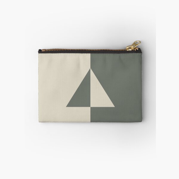 Item preview, Green Neutral Buff Tan Minimal Triangle Design 2021 Color of the Year Contemplative & Bleached Pebble designed and sold by ColorOfTheYears.