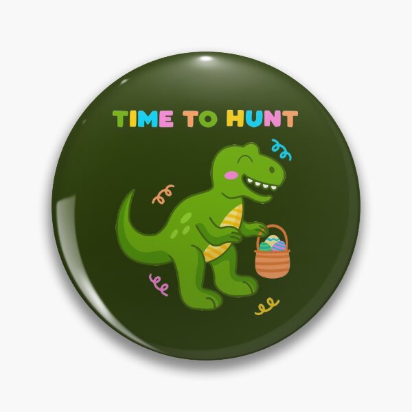 Item preview, Easter Dinosaur Cute T-Rex Time To Hunt Egg Basket Funny Pun designed and sold by gkao.