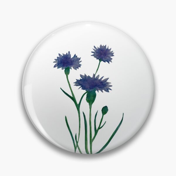 Item preview, Watercolor Cornflower design designed and sold by muffinstandd.