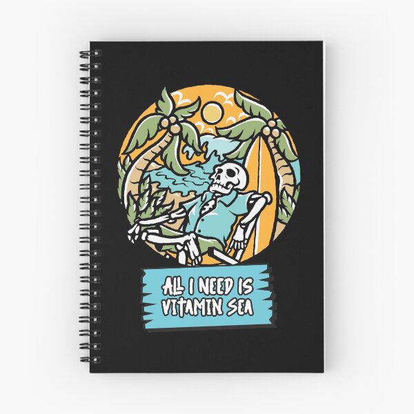 Item preview, All I Need Is Vitamin Sea Ocean Pirate Funny Quote Surf Sailing Pirate Summersticker designed and sold by KLINESTORE.