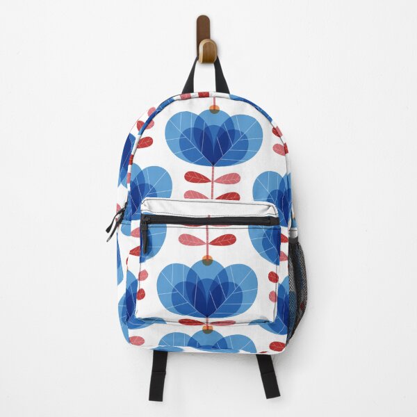Item preview, Modern Retro Blue flower pattern designed and sold by AnnaPedren.