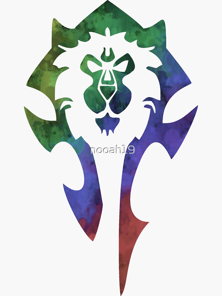 "Horde Alliance" Sticker by nooah19 Redbubble
