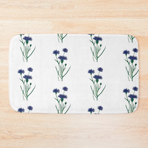 Item preview, Watercolor cornflower pattern design designed and sold by muffinstandd.