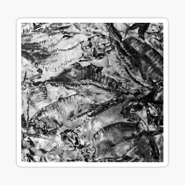 Extinction Fossil Drawing Sticker
