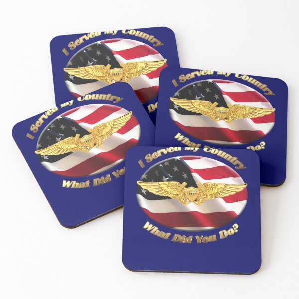 Item preview, Naval Flight Officer I Served My Country designed and sold by hotcarshirts.