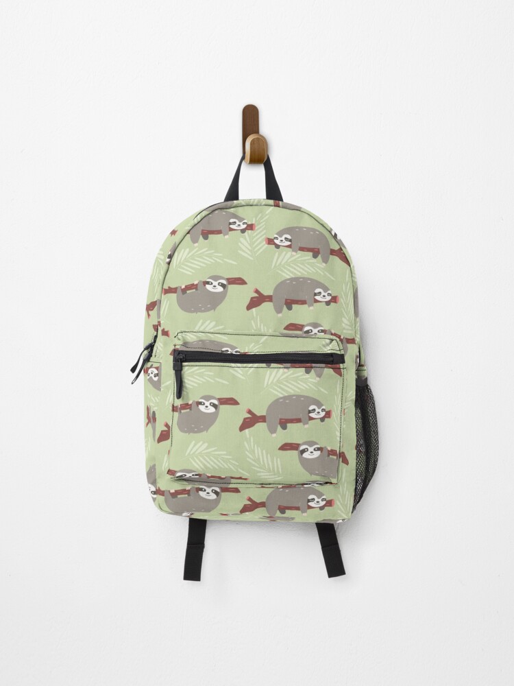 Thumbnail 1 of 3, Backpack, Sloth Animal Pattern designed and sold by GBDesigner.