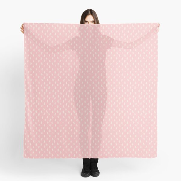 Blush Scandinavian hand drawn dots pattern Scarf