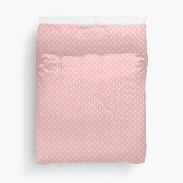 Blush Scandinavian hand drawn dots pattern Duvet Cover