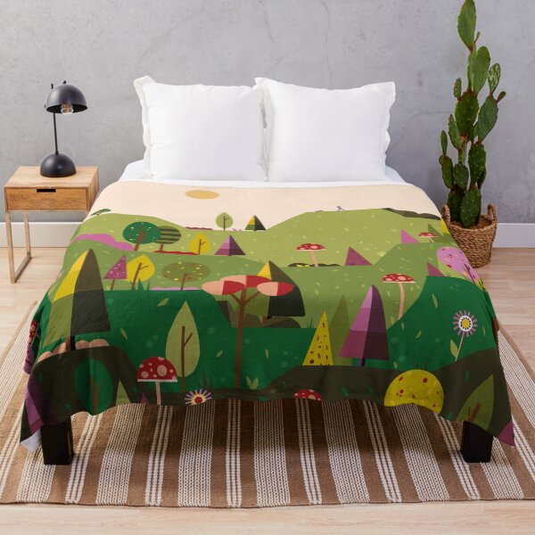 Item preview, Mushroom - Landscape illustration with mountains designed and sold by ArtTony.