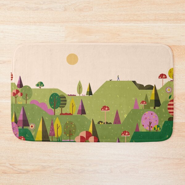 Item preview, Mushroom - Landscape illustration with mountains designed and sold by ArtTony.