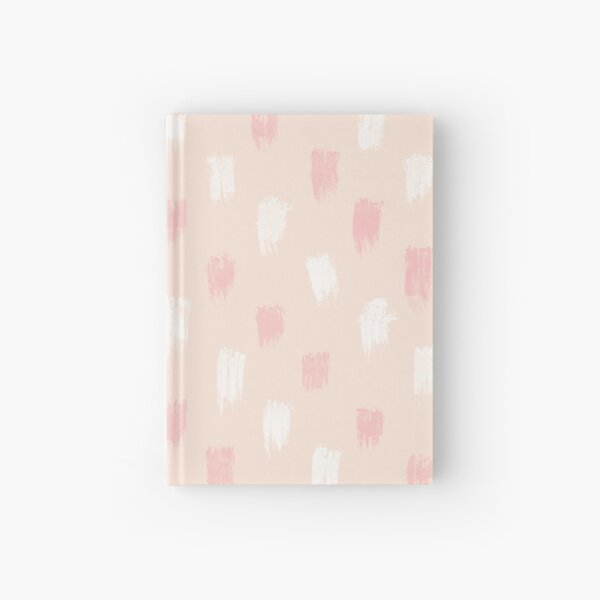 Blush Scandi dot stripes Hardcover Journal