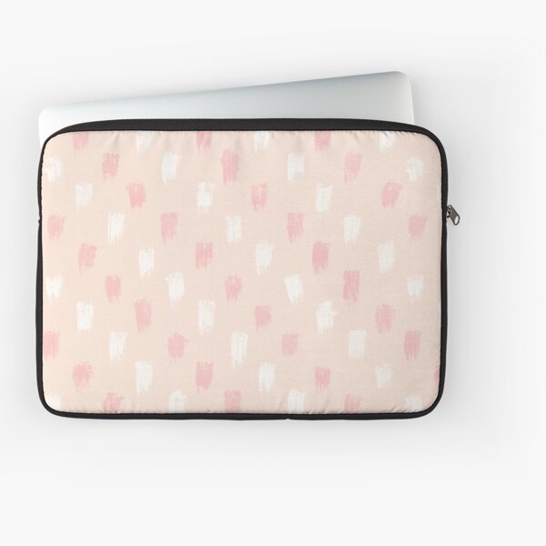Blush Scandi dot stripes Laptop Sleeve