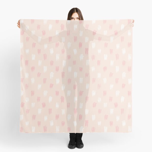 Blush Scandi dot stripes Scarf