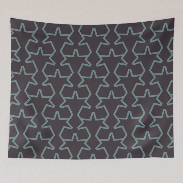 Item preview, Aqua and Purple Geometric Tessellation Pattern 15 2021 Color of the Year Aegean Teal & Tulsa Twilight designed and sold by ColorOfTheYears.