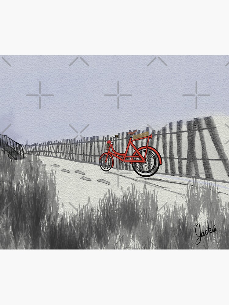 Thumbnail 3 of 3, Sticker, Sandy Beach Dune designed and sold by obxjack.
