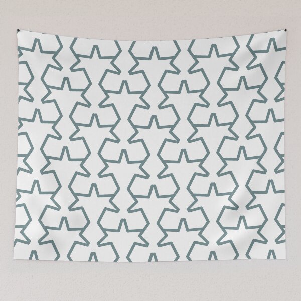 Item preview, Aqua and White Geometric Tessellation Pattern 15 Pairs 2021 Color of the Year Aegean Teal designed and sold by ColorOfTheYears.