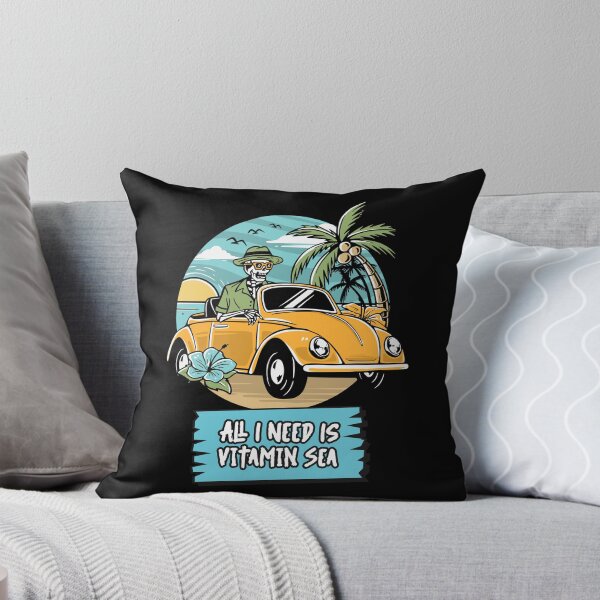Item preview, All I Need Is Vitamin Sea Ocean Pirate Funny Quote Surf Sailing Pirate Summersticker designed and sold by KLINESTORE.
