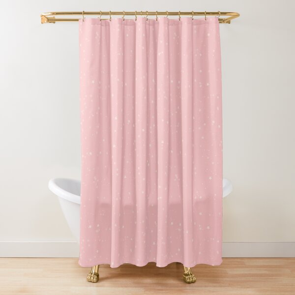 Copy of Blush Stars dots Shower Curtain