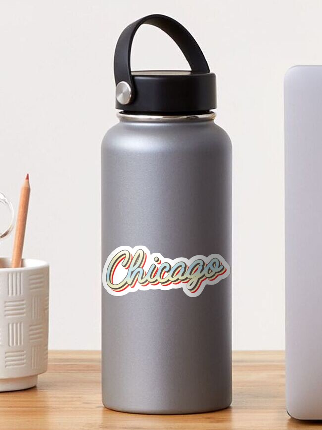 Chicago Flag Script Sticker