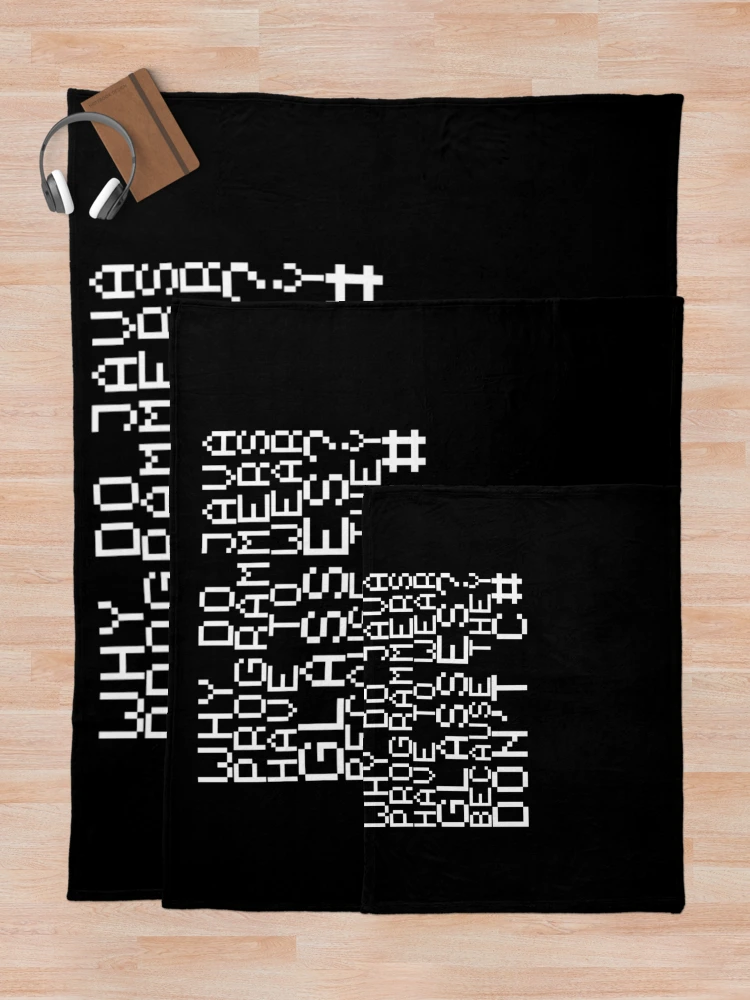 Thumbnail 5 of 6, Throw Blanket, Programmer Coder Design for a software developer designed and sold by ChristopherIBK.