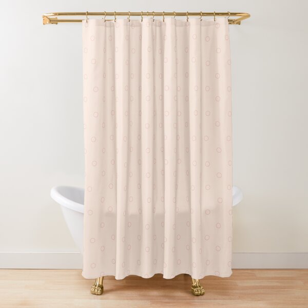 Blush Scandi Rings Shower Curtain