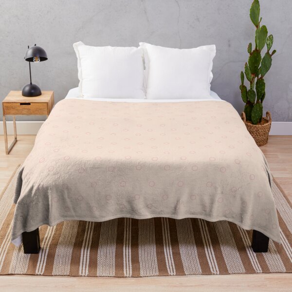 Blush Scandi Rings Throw Blanket
