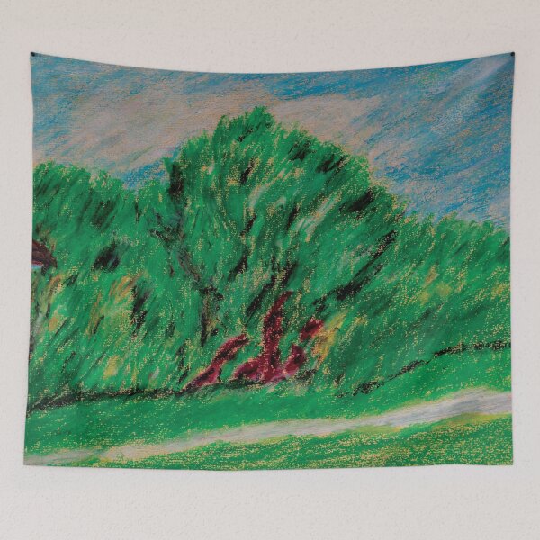 Item preview, forest painting pastel technique designed and sold by pineappledizajn.