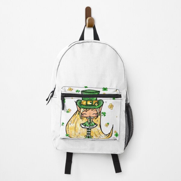 Aperçu de l'œuvre St Patrick Chibi Lutin Leprechaun Vert blonde Trèfles créée et vendue par Jolly-Yosei.