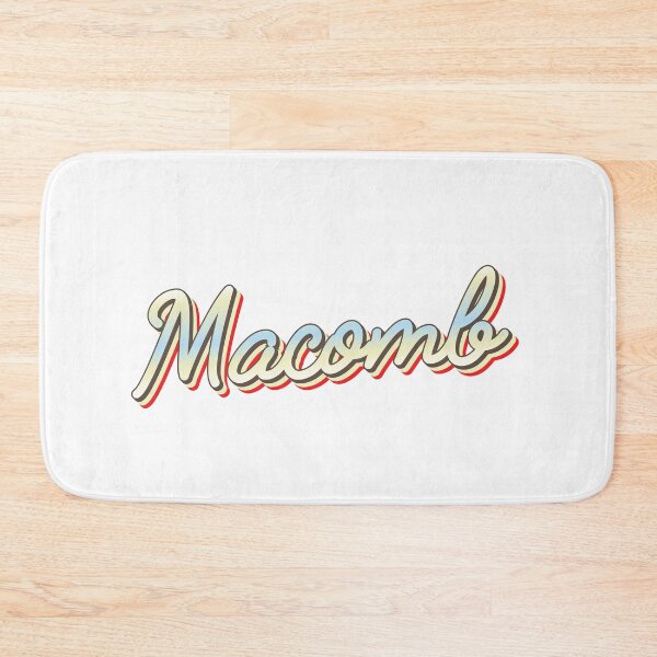 Item preview, Macomb College Town Script 1 designed and sold by Lokalista.