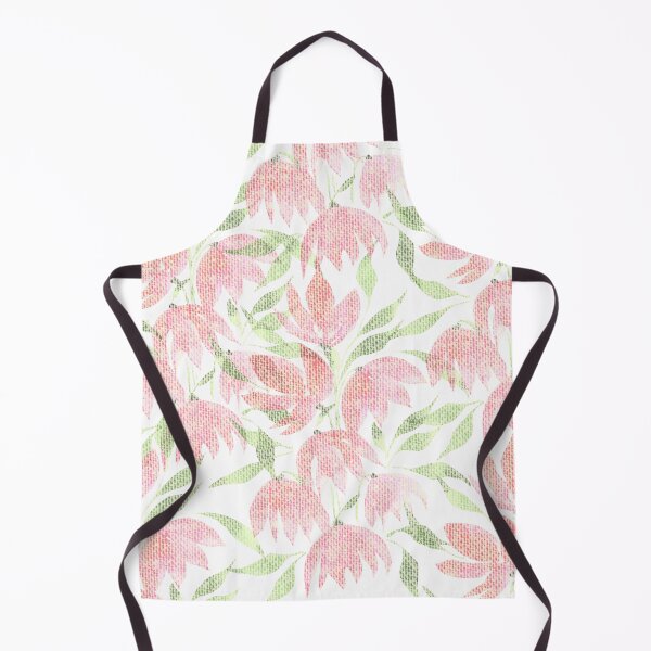 Item preview, Lace Flowers Pink Beige Green designed and sold by kredasart.